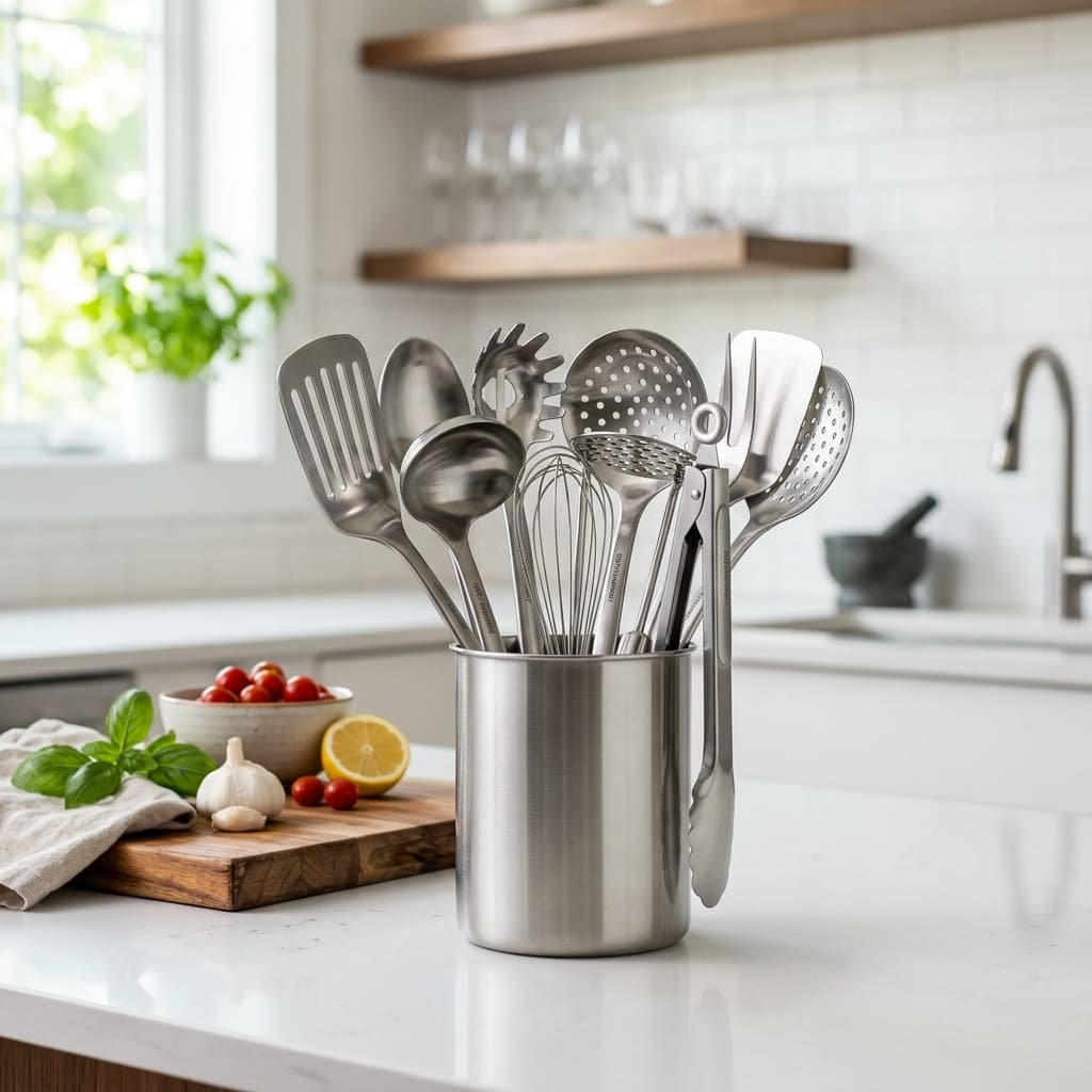 12-Piece Premium Steel Utensil Set